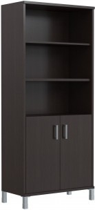 Шкаф высокий с глухими малыми дверьми B 430.2 Венге Магия 900х450х2054