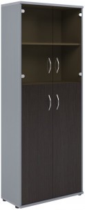 Шкаф комбинированный СТ-1.7 Венге/Металлик 770*365*1975