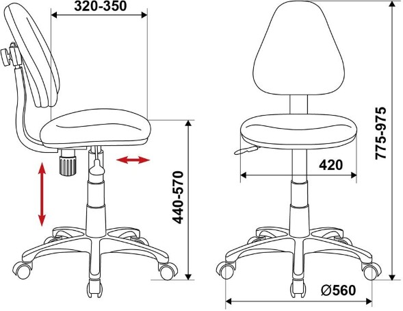 Кресло детское Бюрократ KD-4/принт
