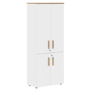 Шкаф с глухими средними и малыми дверьми FHC 80.3(Z) Белый премиум/Белый премиум 802х429х1983 FORTA