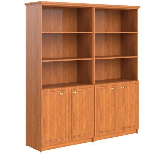 Шкаф высокий 2-х секционный с малыми глухими дверьми RHC 180.5 Орех Гарда 1808х466х2023