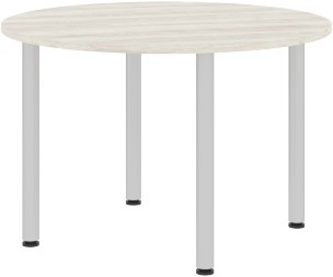 Конференц - стол круглый XRT 120 Сосна Эдмонт/Алюминий 1200х1200х750 XTEN