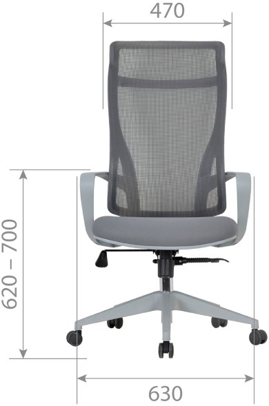 Кресло руководителя CHAIRMAN CH 577 серый