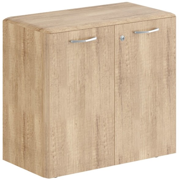 Шкаф низкий с замком в глухих малых дверях и обвязкой DLC 85.1(Z) Дуб Каньон 892х470х815